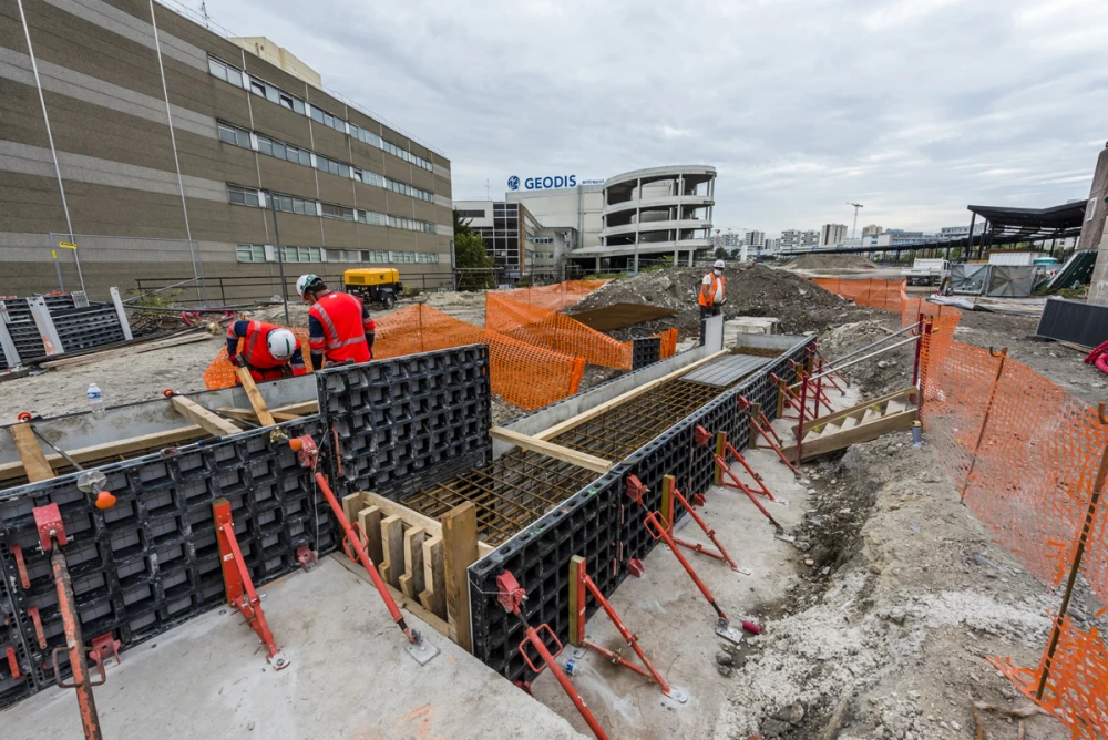 Opération sur la tranchée couvert au niveau de la zone CAP 18