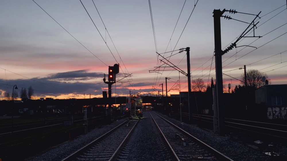Travaux de nuit - Entretien des caténaires