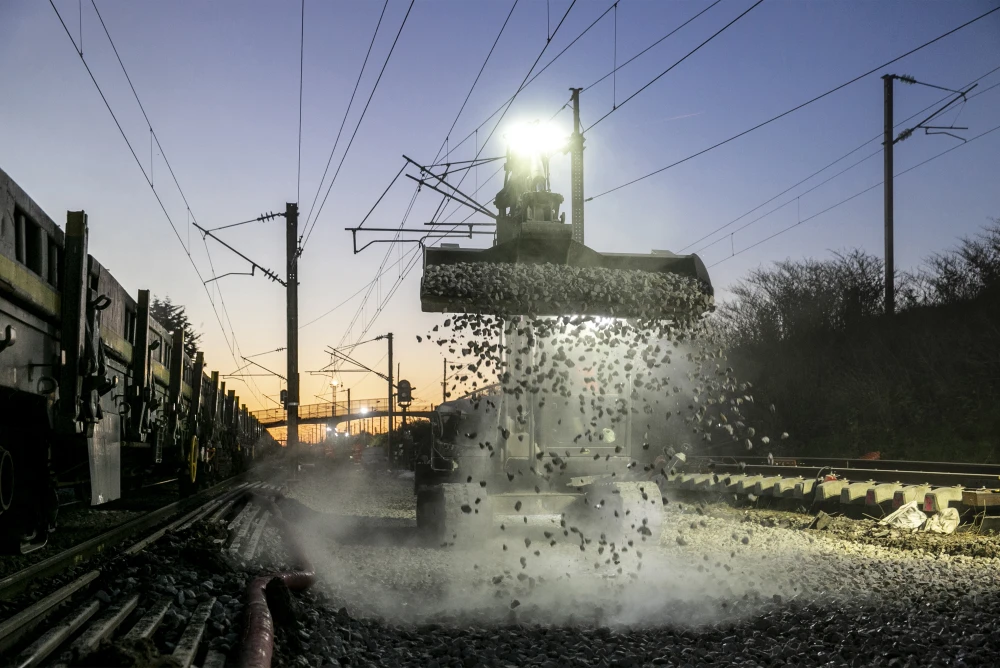 Dépose du ballast
