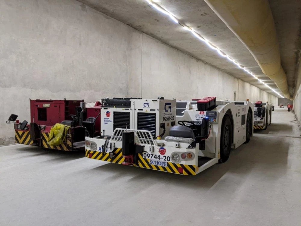 Epreuve de résistance du radier dans le tunnel de CDG - Septembre 2020