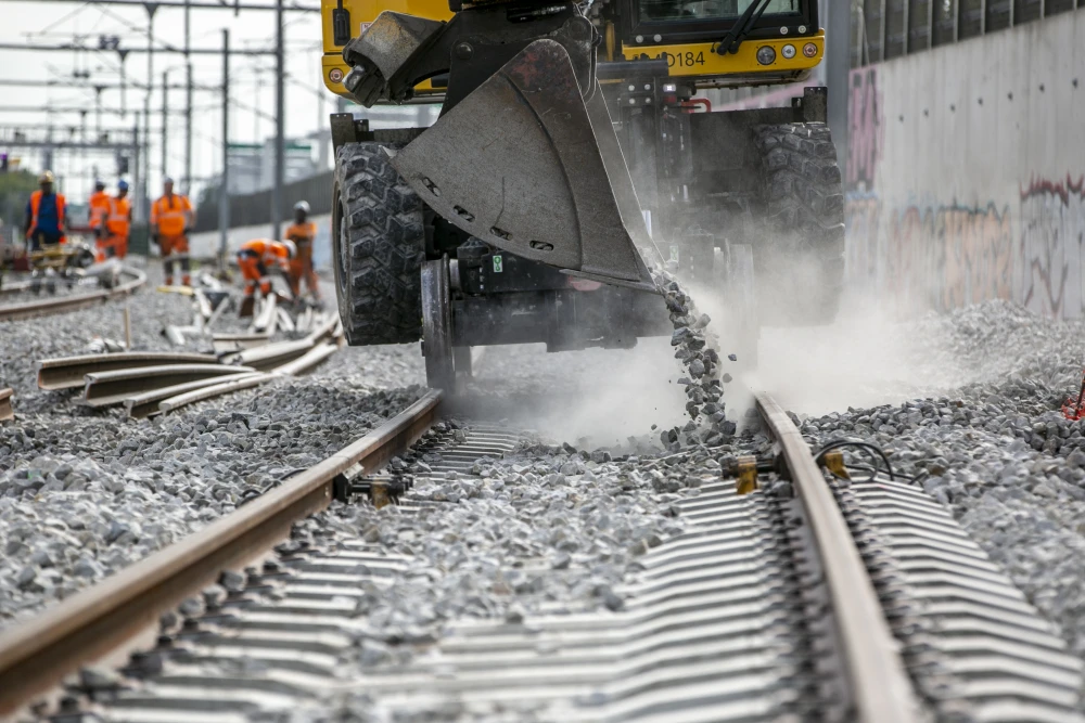 Pose du ballast