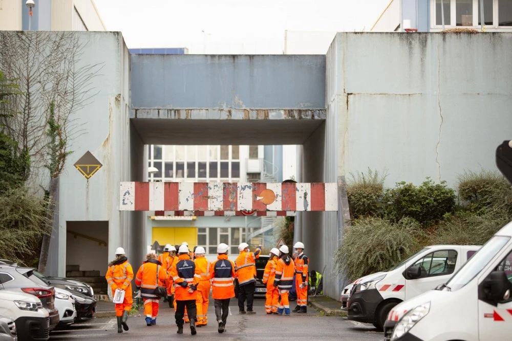 Les administrateurs du projet en visite sur la zone Cap 18