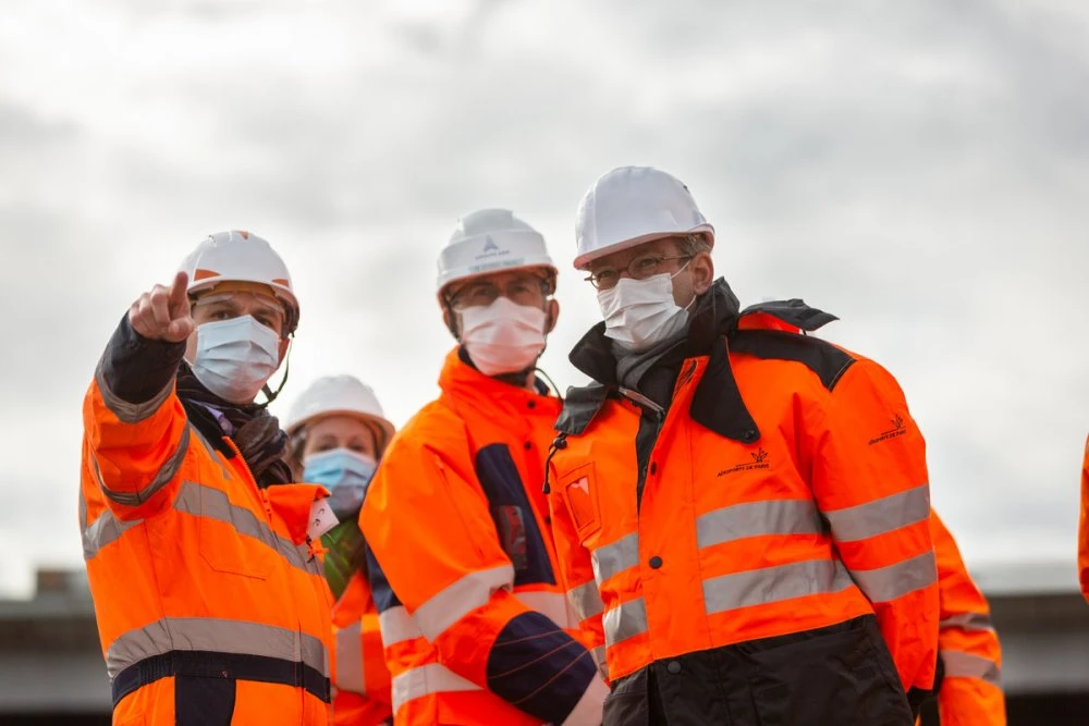 Les administrateurs du projet en visite sur la zone D